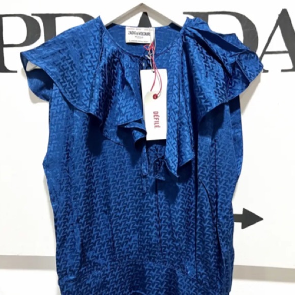 ZADIG & VOLTAIRE Racky Dress in Ocean Blue - Picture 9 of 14